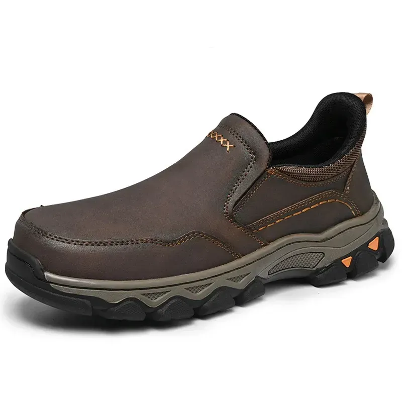 Ridgeborneo leather slip-on shoe