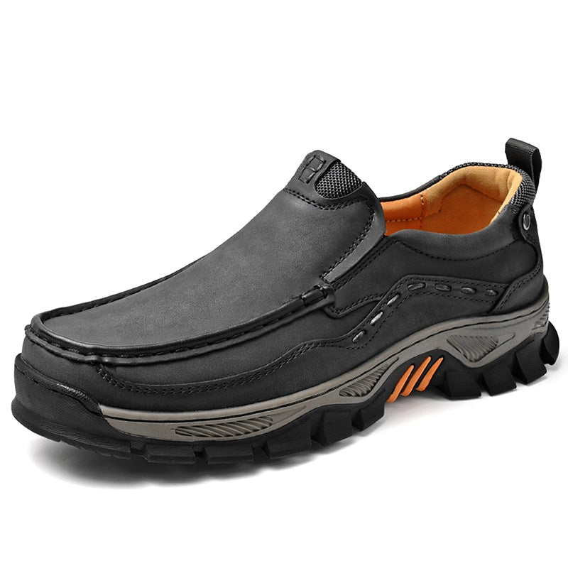 Usacobbler TerraGrip Moc Toe Leather Walking Shoes