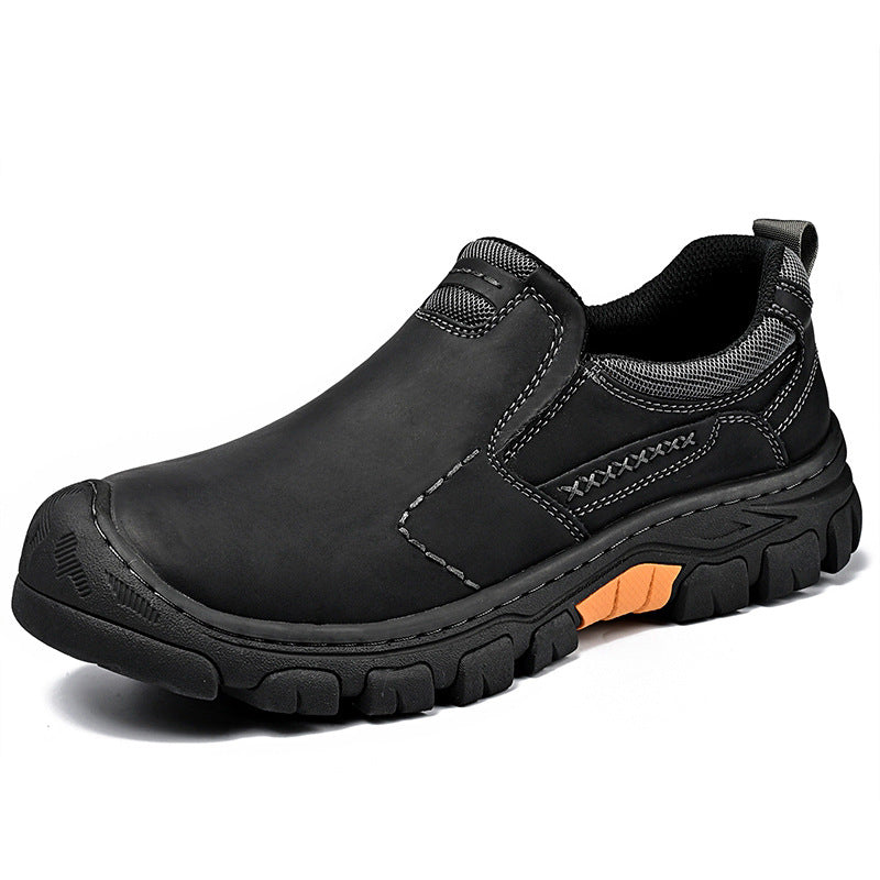 Ridgeborneo AshPeak Outdoor Leather Slip-On Shoes