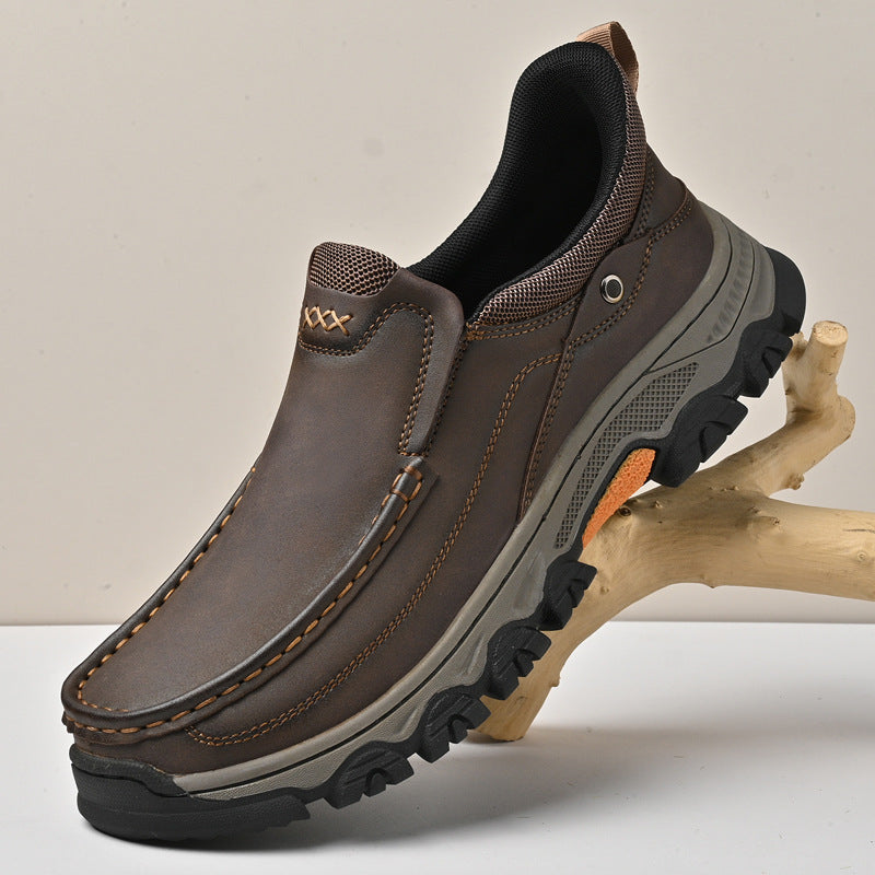 Ridgeborneo Northwood Grip Leather Slip-On