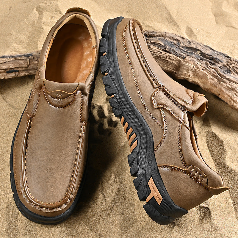 Ridgeborneo DuneWalker Leather Trail Comfort Shoes