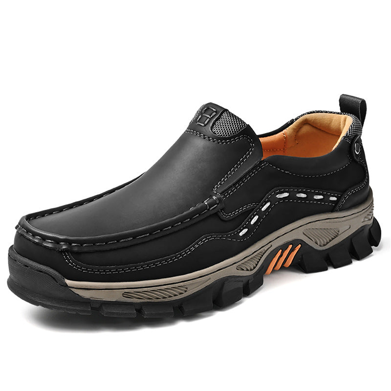 Usacobbler TerraGrip Moc Toe Leather Walking Shoes