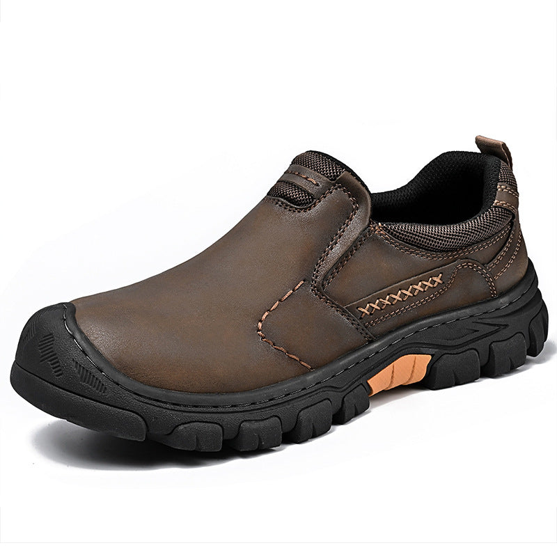 Ridgeborneo AshPeak Outdoor Leather Slip-On Shoes