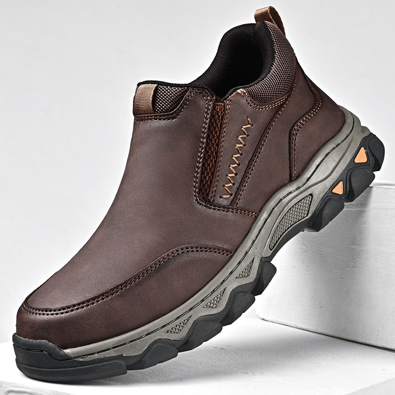 Ridgeborneo Moorland Flex Leather Slip-On