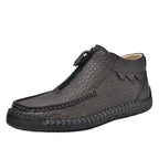Ridgeborneo Hand-Stitched Zip-Up Casual Shoes