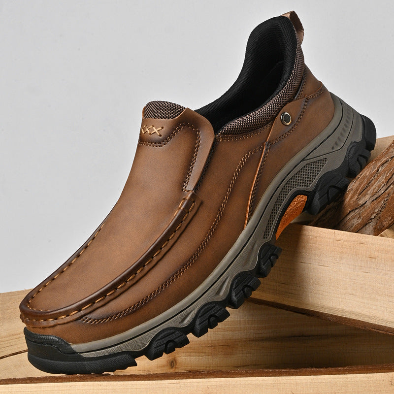 Ridgeborneo Northwood Grip Leather Slip-On