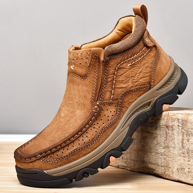 Ridgeborneo Buckland Trail Leather Slip-On