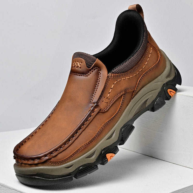 Ridgeborneo Darkwood Traverse Leather Slip-On