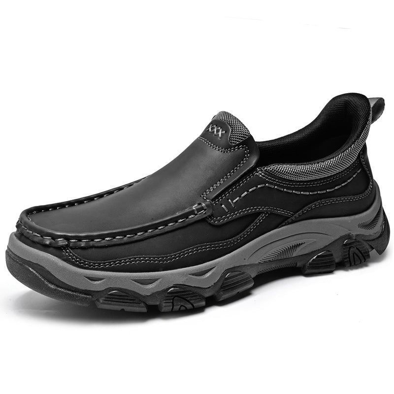 Ridgeborneo Darkwood Traverse Leather Slip-On