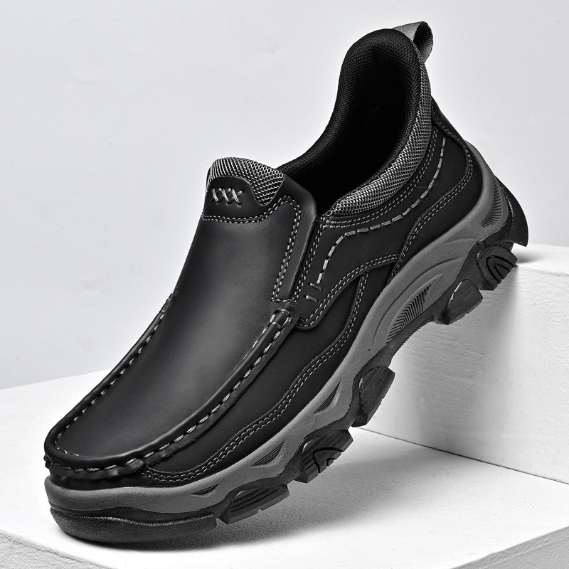 Ridgeborneo Darkwood Traverse Leather Slip-On