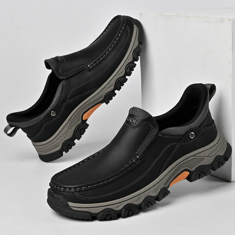 Ridgeborneo Northwood Grip Leather Slip-On