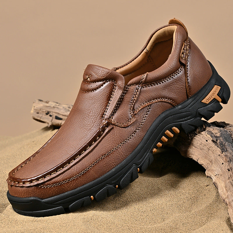 Ridgeborneo DuneWalker Leather Trail Comfort Shoes