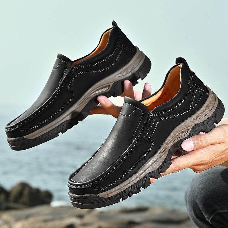 Ridgeborneo TimberCross Leather Slip-On