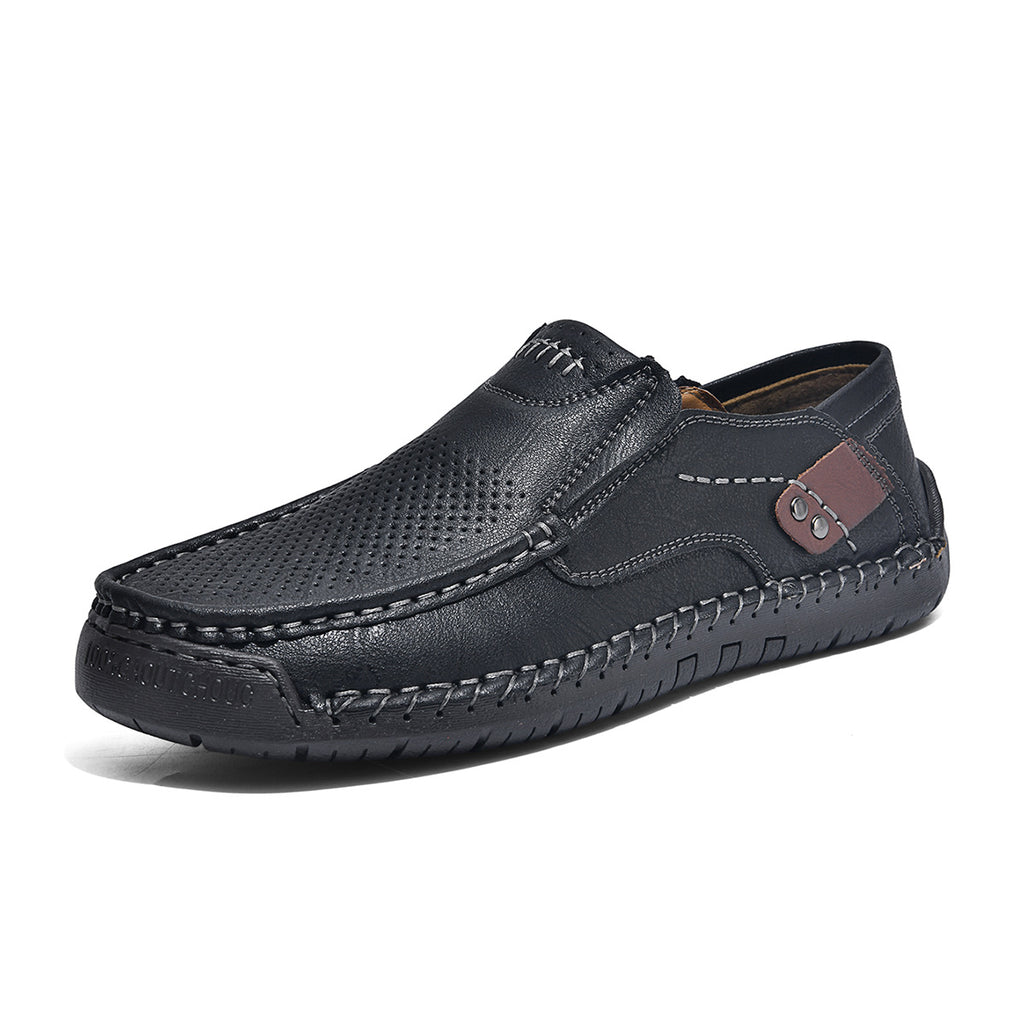 Ridgeborneo® Hand-Stitched Slip-On Walking Shoes