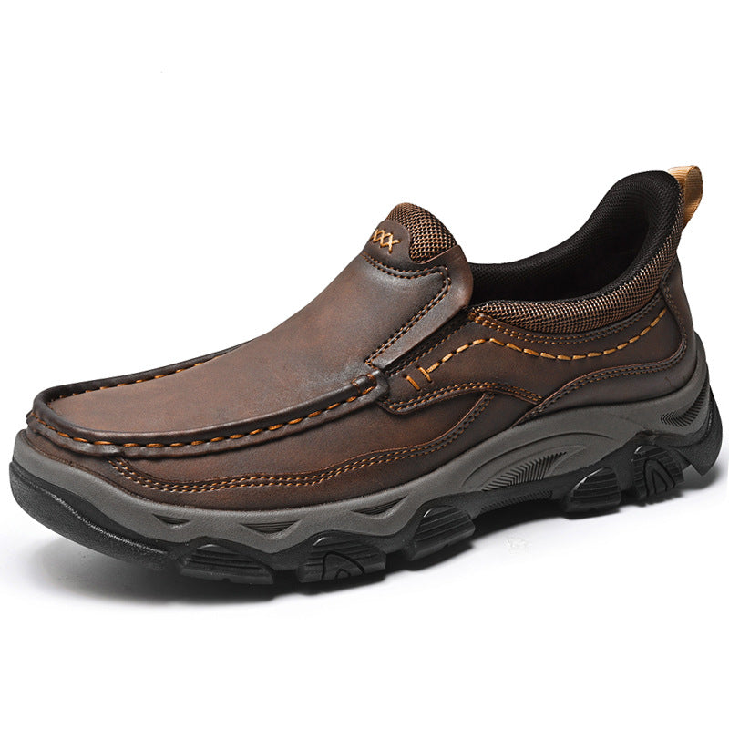 Ridgeborneo Darkwood Traverse Leather Slip-On