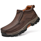 Usacobbler CanyonStride Rugged Leather Slip-On