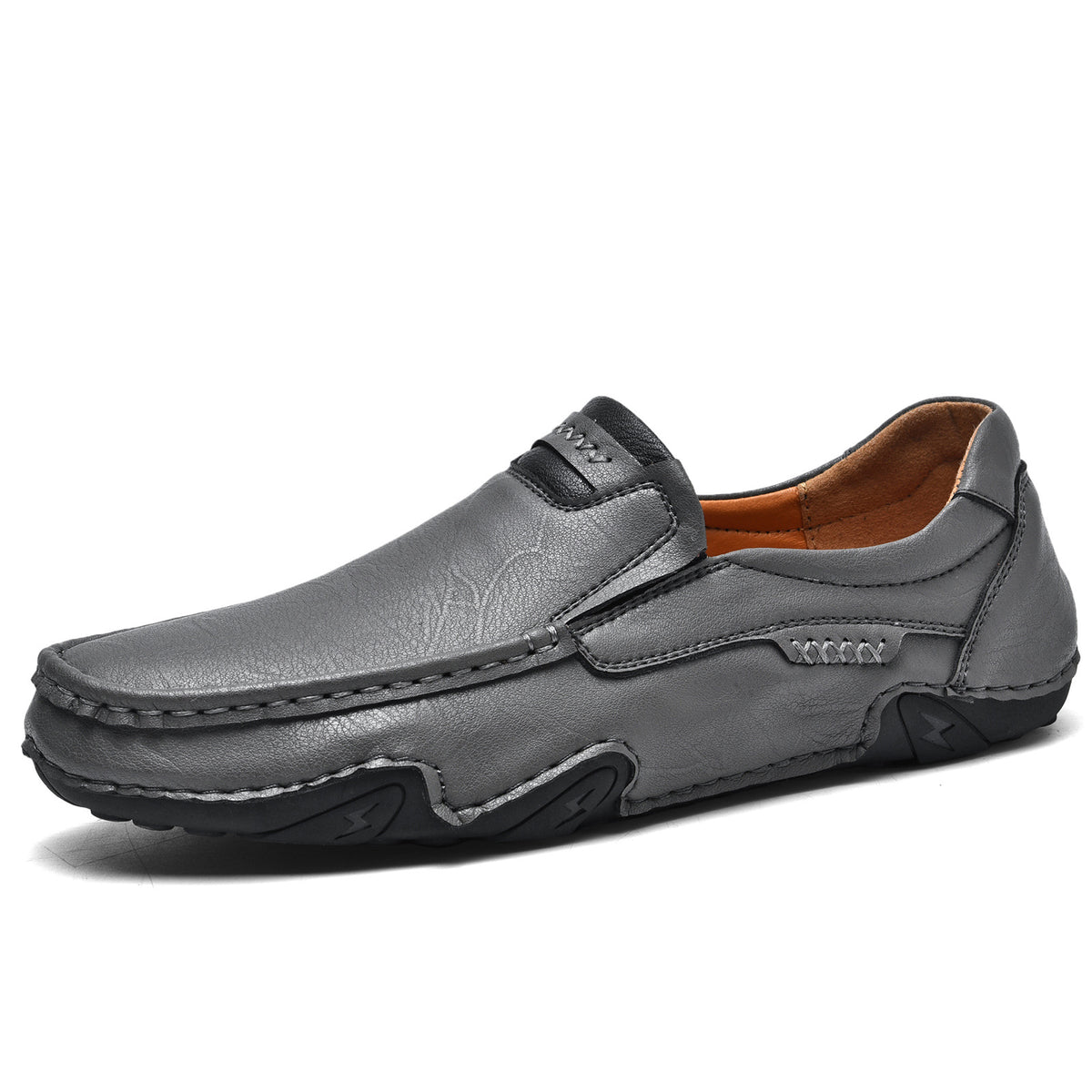 Ridgeborneo Hand-Stitched Casual Slip-On Loafers