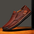Ridgeborneo® Hand-Stitched Slip-On Walking Shoes