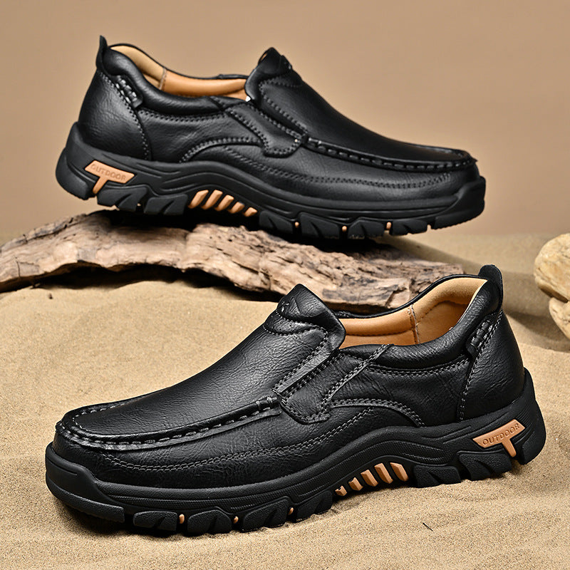 Ridgeborneo DuneWalker Leather Trail Comfort Shoes