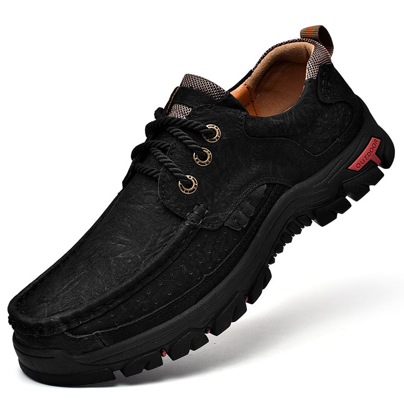 Ridgeborneo DesertRover Leather Lace-Up Walking Shoes