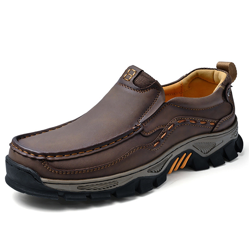 Ridgeborneo TerraGrip Moc Toe Leather Walking Shoes
