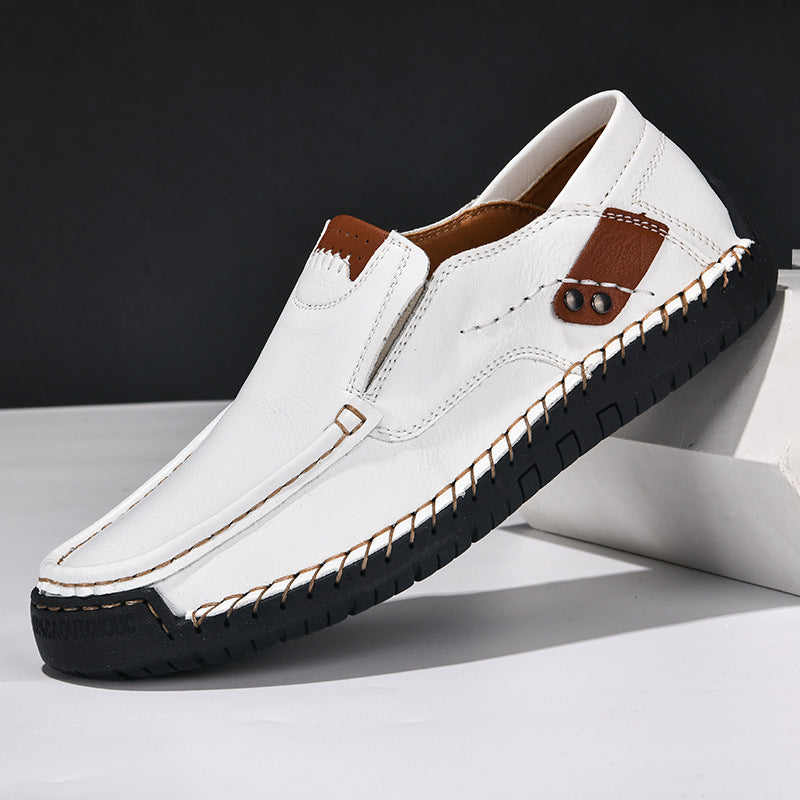 Ridgeborneo® Hand-Stitched Slip-On Walking Shoes
