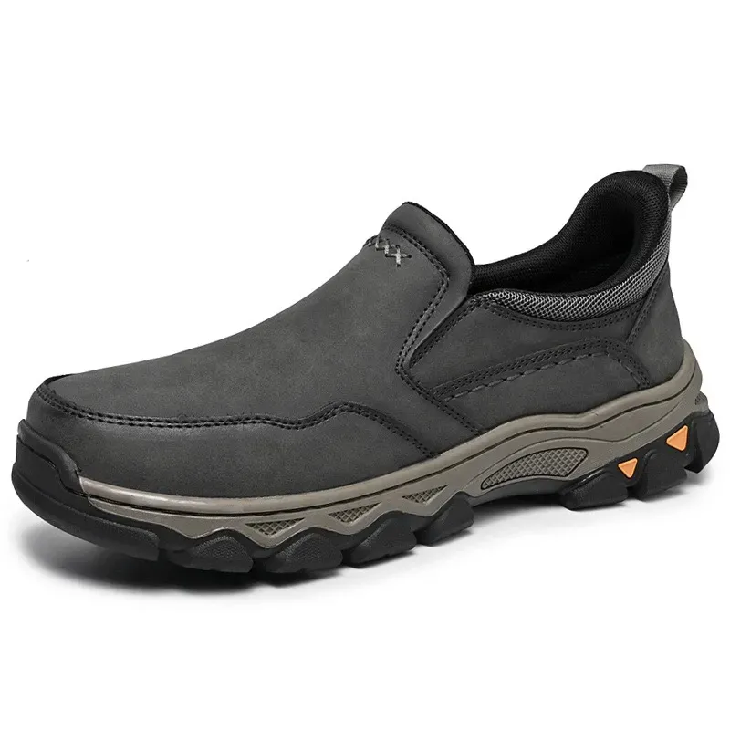 ⏰Last Day!45% OFF 🔥Men's Genuine Leather Slip-On Walking Shoes - Easy On, Comfortable All Day